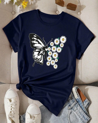 Picture of Personalized Women's T-Shirt Navy Blue
