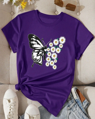 Bild von Personalisiertes Damen T-Shirt Lila