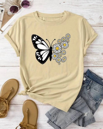 Bild von Personalisiertes Damen T-Shirt Beige
